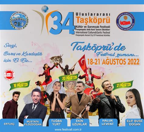 taşköprü festivali 2018 sanatçıları